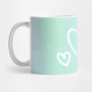 Glowing Hearts Kawaii Mug